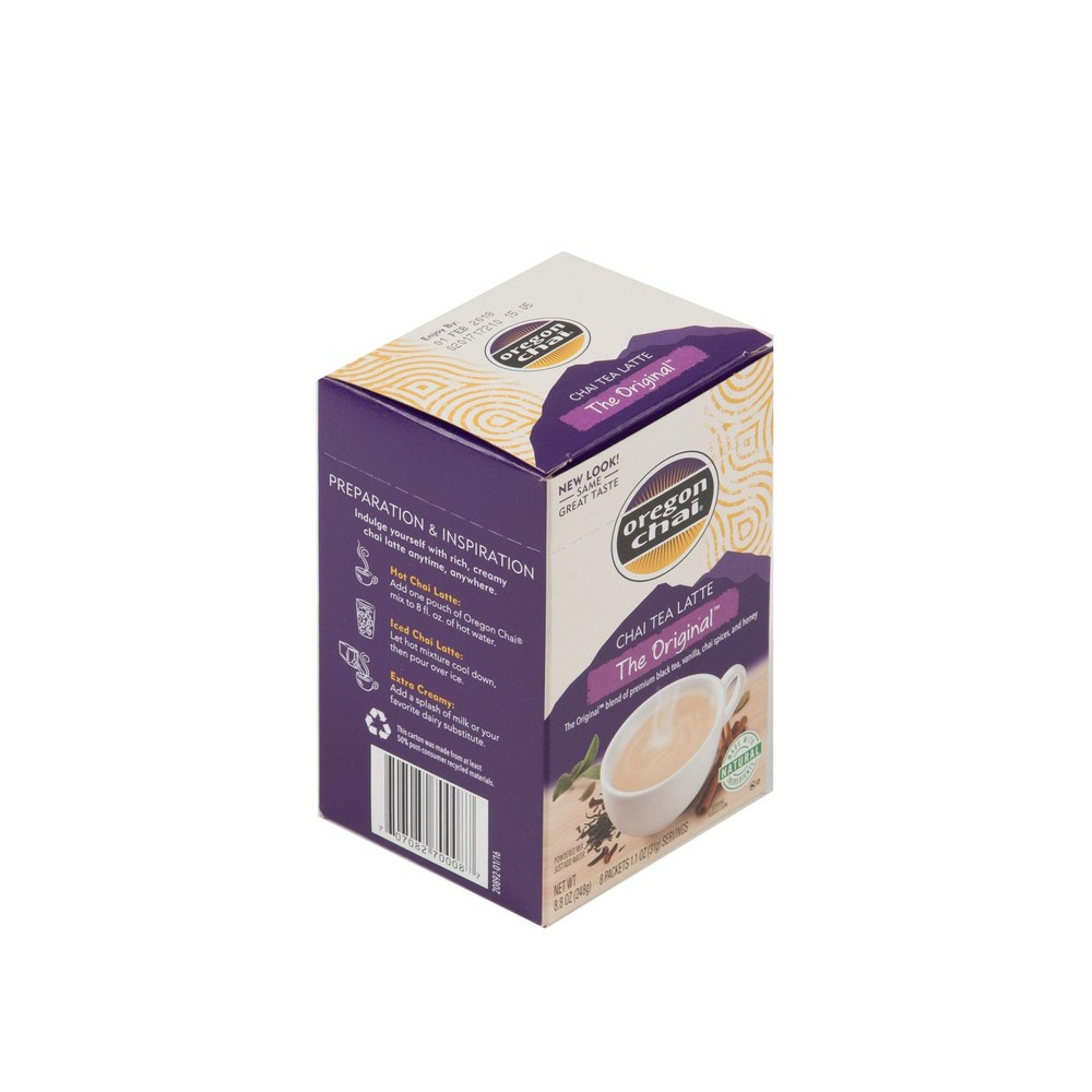 Original Chai Tea Latte Mix - 8 packets per , 6 boxes per case