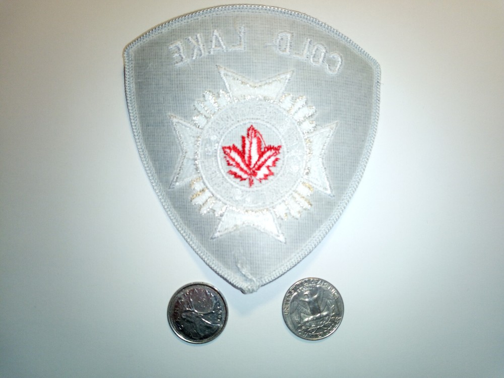 Cold Lake Fire Dept Silver Patch Badge Crest