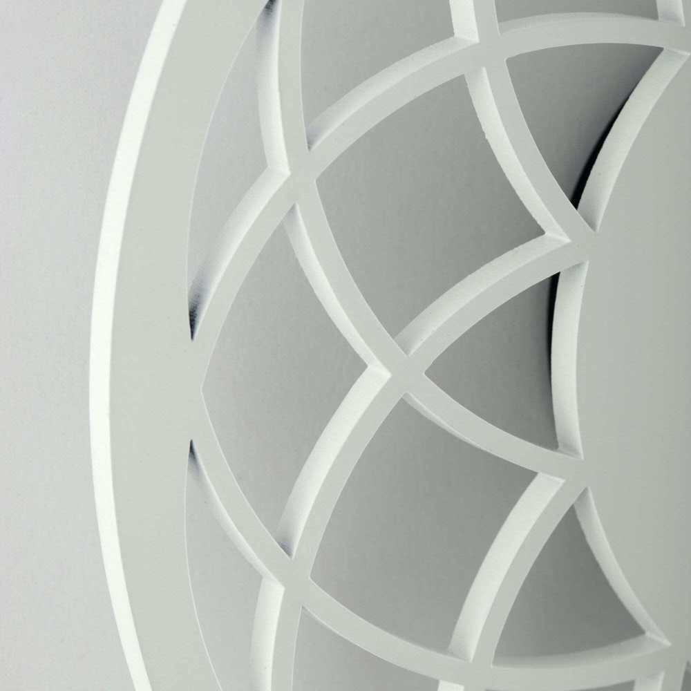 Dreamcatcher White Wood Wall Clock