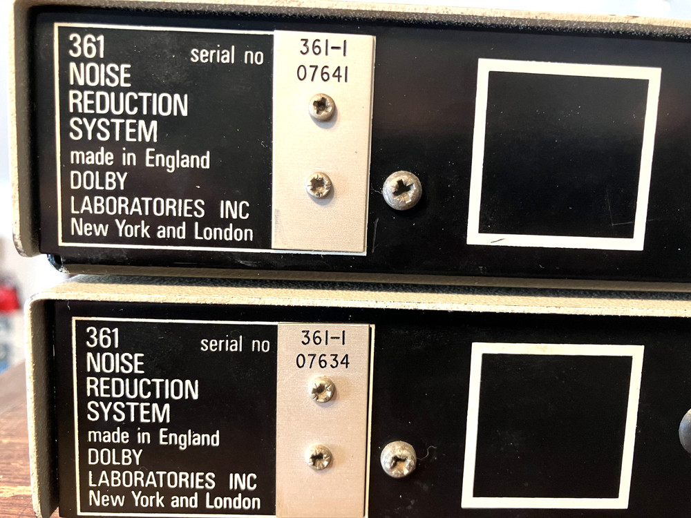 Dolby SR, 361 Noise Reduction System-Pair
