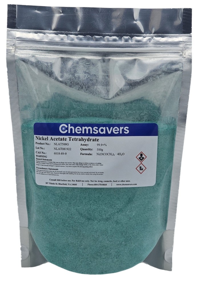 Nickel Acetate Tetrahydrate, 99.9+%, 500g