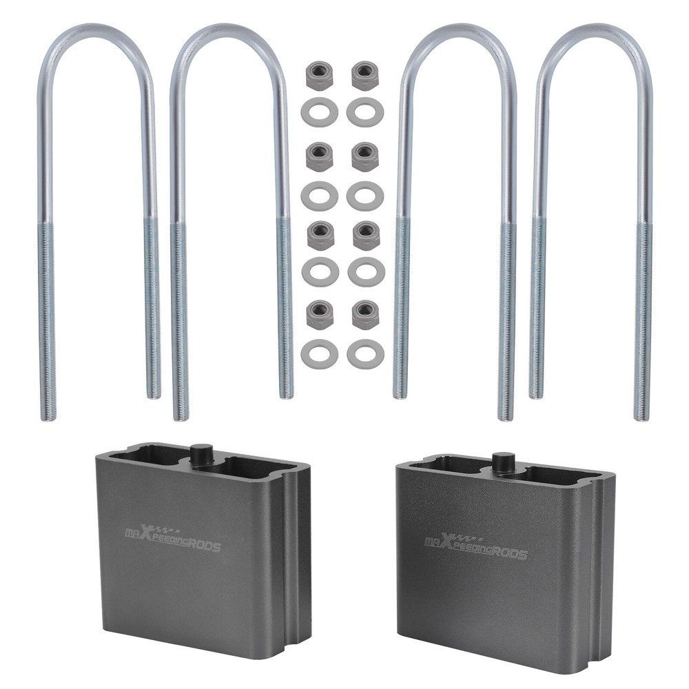 4” Drop Lowering Blocks Kit EXTRUDED BLOCK Aluminum