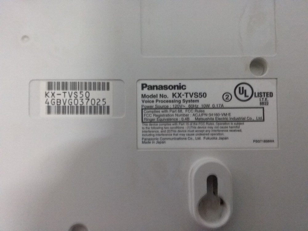 Panasonic KX-TVS50 2-Port Voice Processing Voicemail Unit