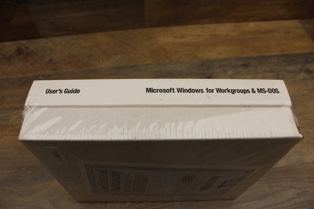 Microsoft MS-DOS and Windows for Workgroups Full Version w/Manual New Sealed