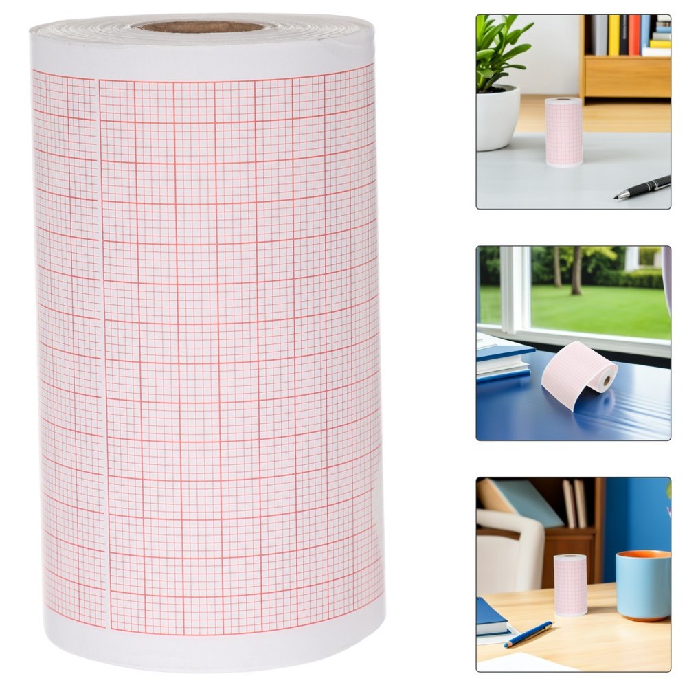 2 Rolls Blank Graph Sheets: Paper Refill For Chart - Blank