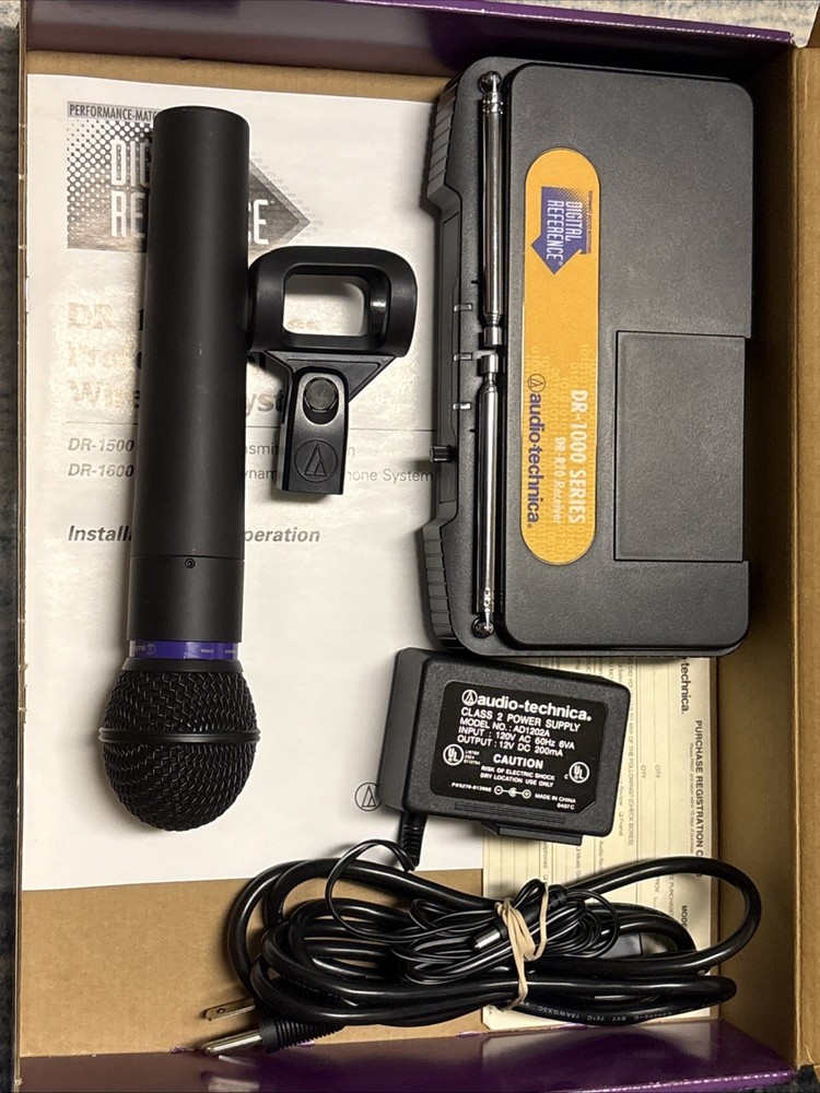 Audio-Technica Wireless Microphone Handheld System Vhf DR-1600