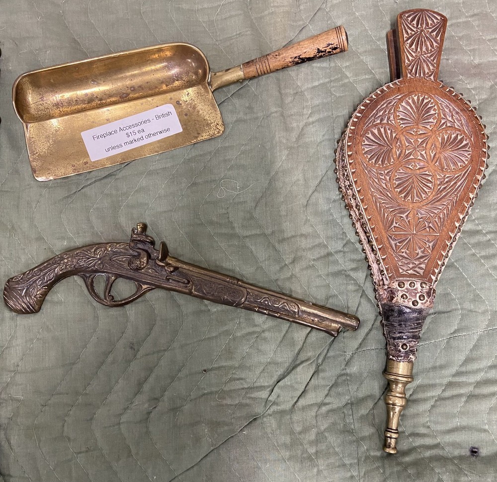 Antique Fireplace Accessories x8 (Please Read Description)