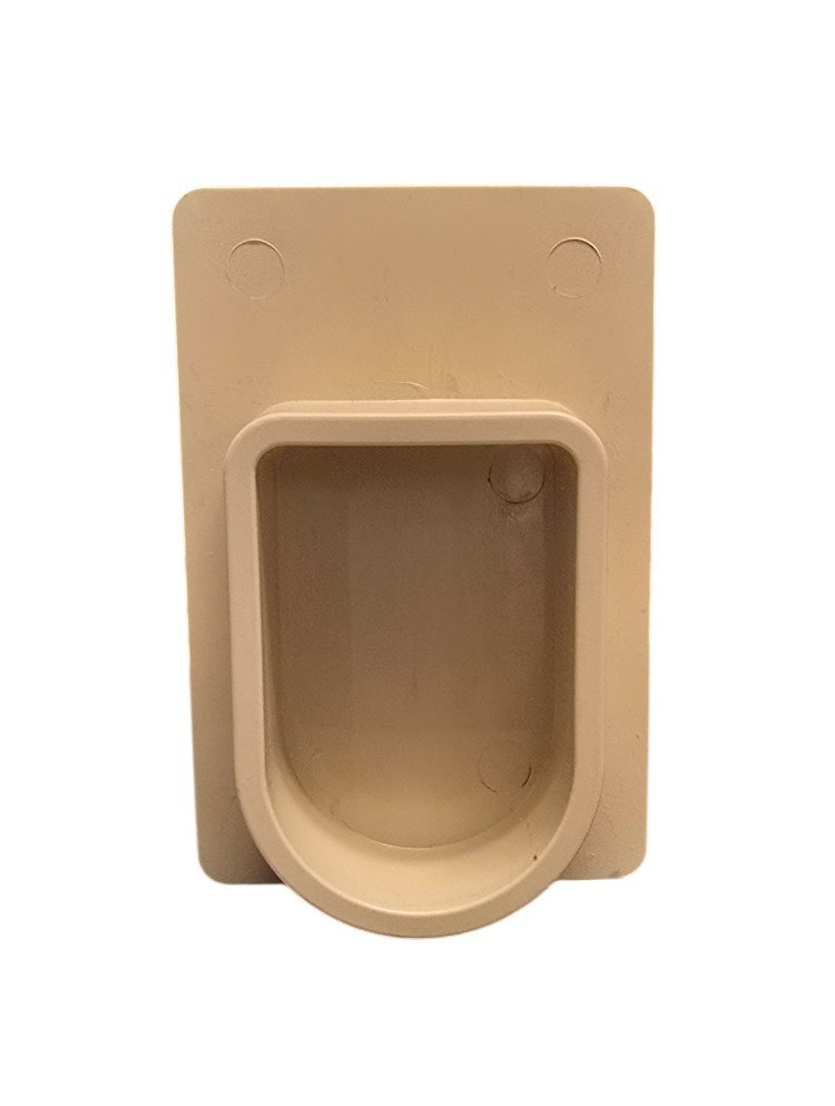 1" Plastic Universal End Plug for Deck Drains - Black, Tan, or White