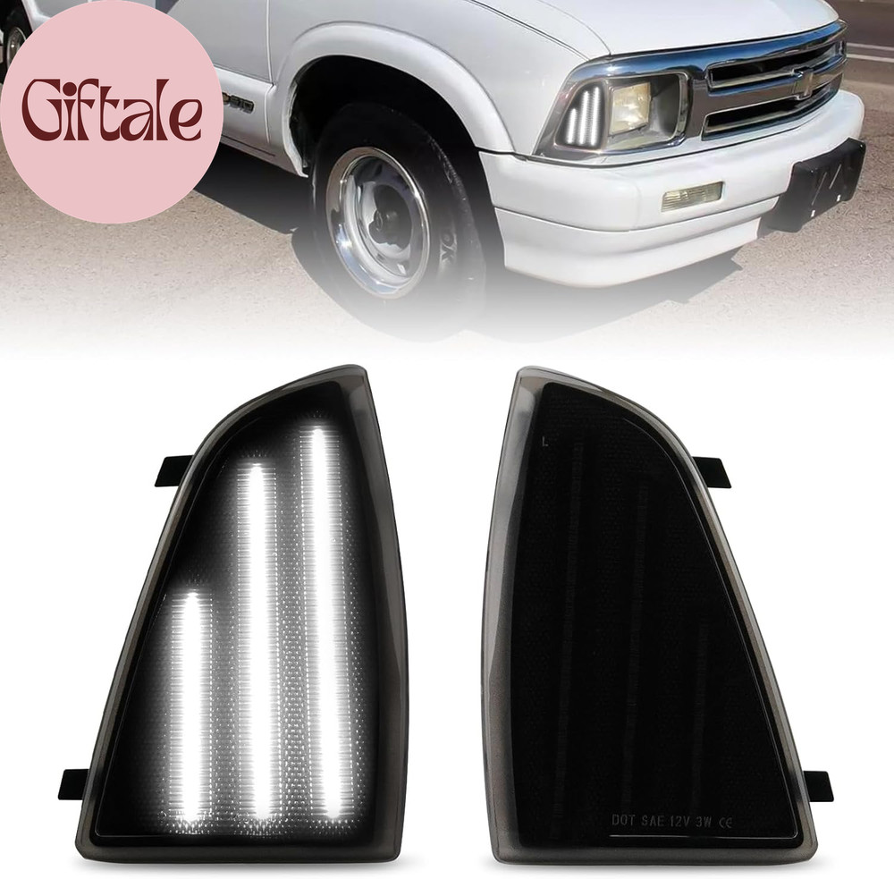 Front Corner Light Assembly Compatible with Chevy Blazer S10 1994-1997, Upgraded