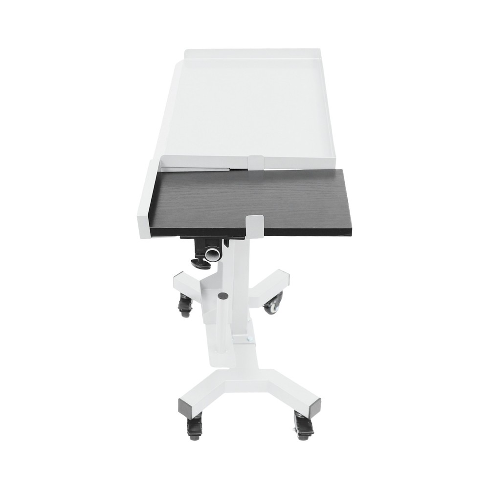 Versatile Rolling Tool Tray Cart Adjustable Tray Cart w/ Rotatable Table Station