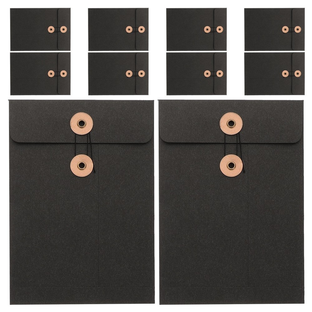 10 Pcs Strap File Bag Newspaper Storage Binder Document Carrying