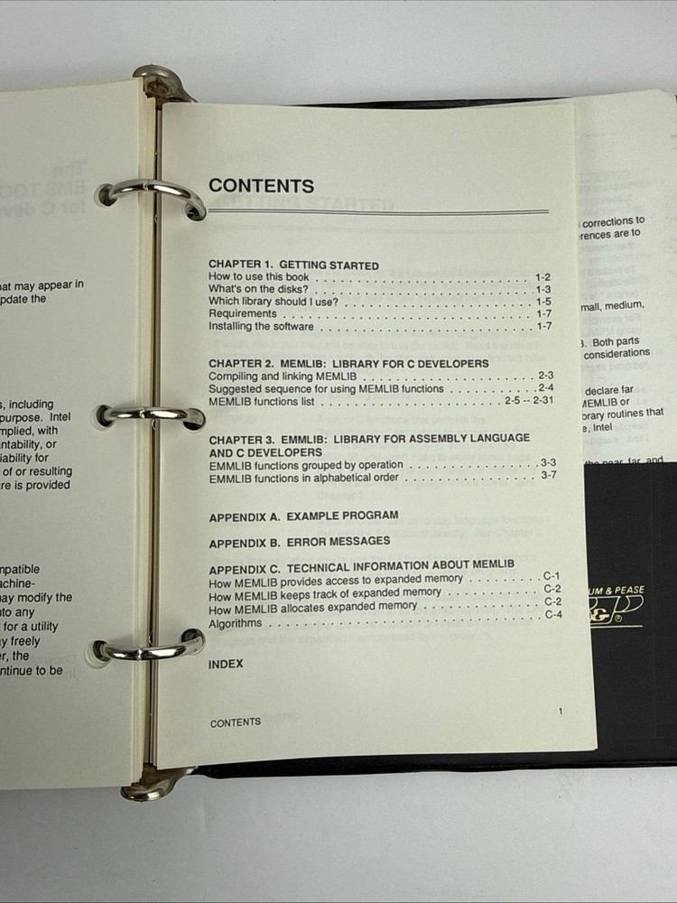 Lotus 1-2-3 Release 2.01 Master System Disk LIM EMS 4.0 Technical Manual Binder