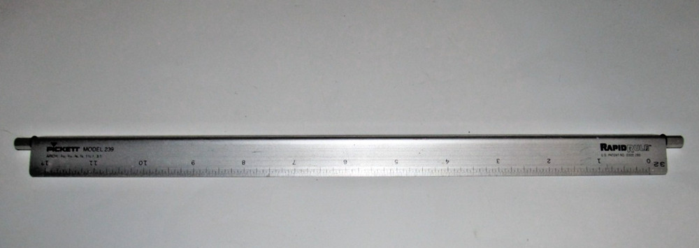 Pickett Rapid Rule 12" Architecture Adjustable Triangular Scale Model 239  (TS2)