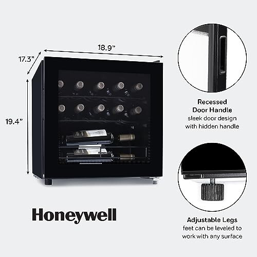 Honeywell 14 Bottle Compressor Wine Cooler Refrigerator