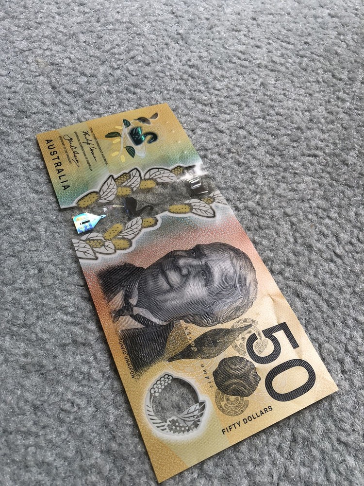 2018 $50 First Prefix Lowe Fraser AA185031299