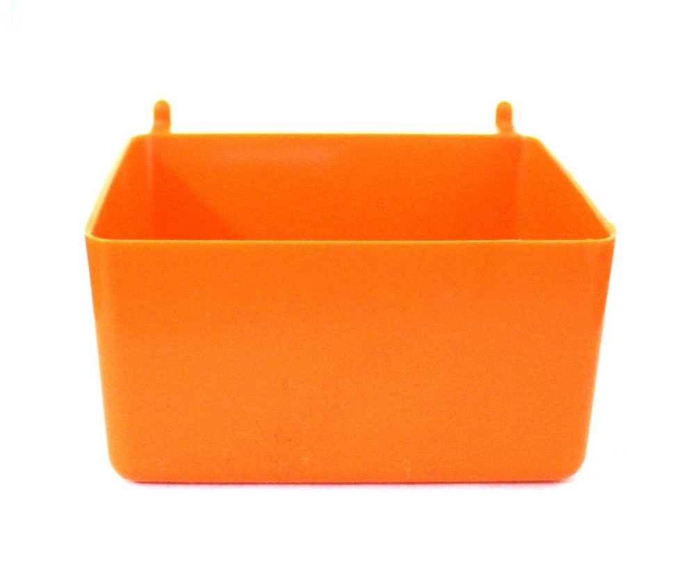 Small Plastic Orange Pegboard Storage/Part Bins, Multi-Pack Pricing JSP Brand