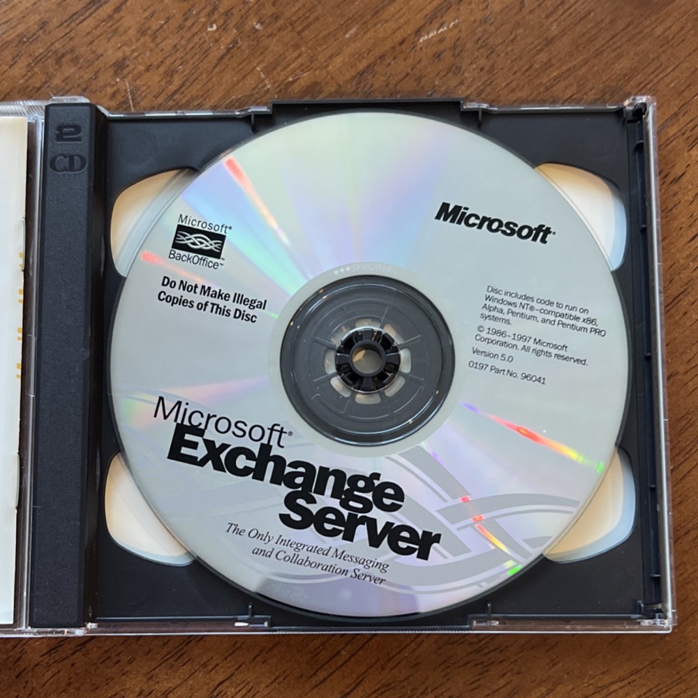 Microsoft Exchange Server 5.0 CD Messaging Server Software