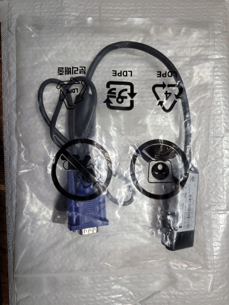 HP AF623A 580648-001 Virtual Media USB VGA KVM Switch Module Cable