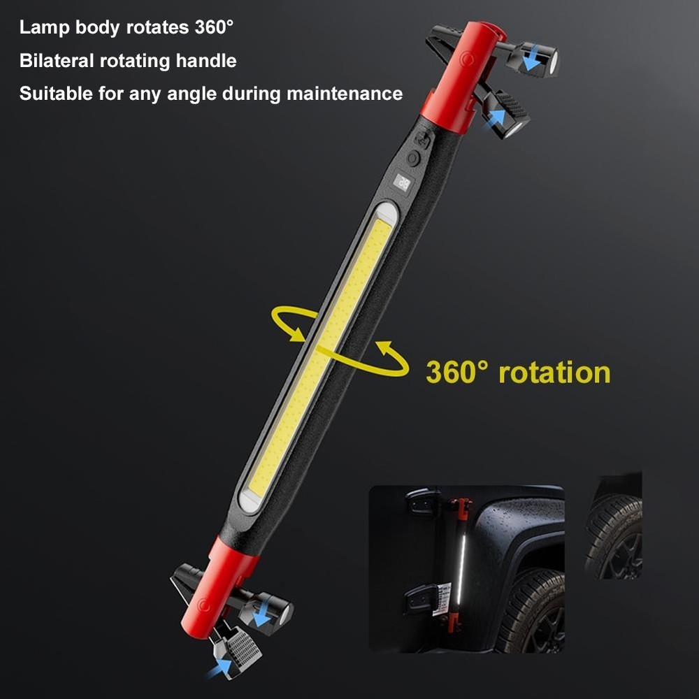 New Multi-Function Emergency Repair Work Light Magnetic Flashlight Recharge G1E7