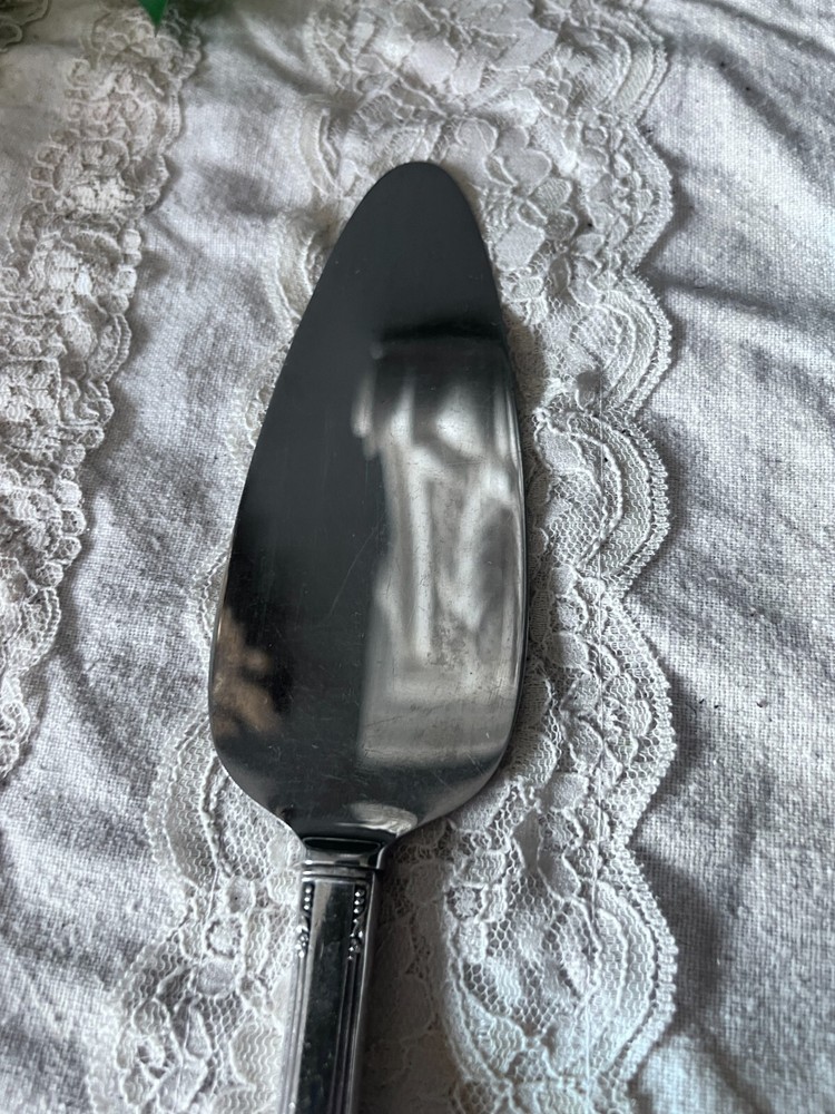 Cake server silver plated & stainless steel 10"