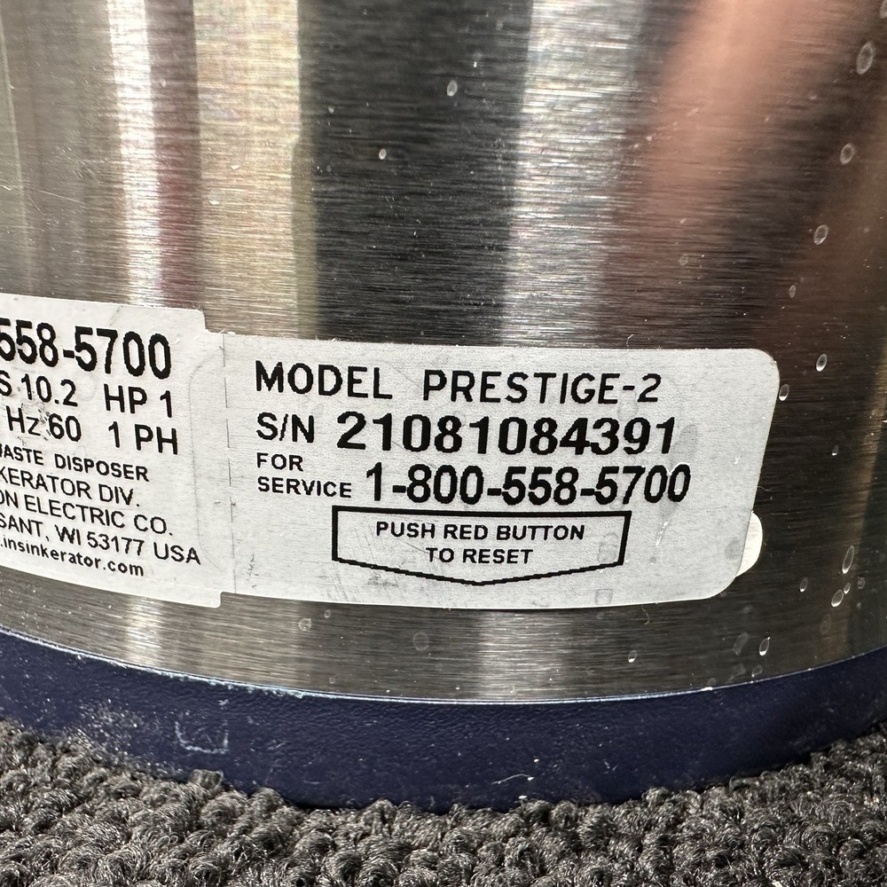 InSinkErator Evolution Prestige 2 Continuous Garbage Disposal *Missing Parts*