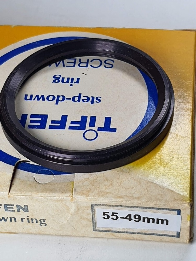 TiFFEN 55-49mm Step-Down Lens Filter Converter Adapter Ring 55mm-49mm E55-E49 OS