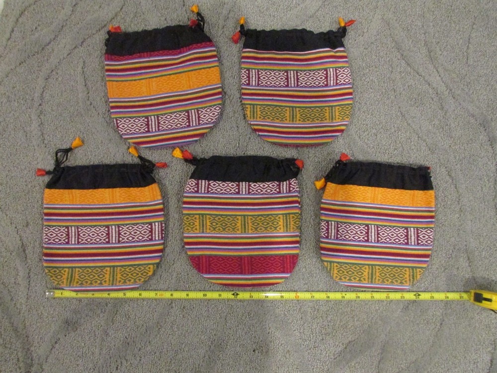 5 Knitting Crochet Needlework Project Bags