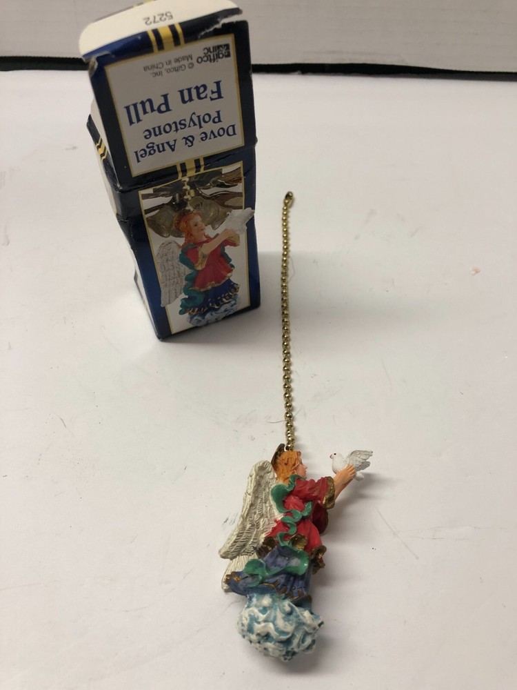 Angel with Dove Figure Fan Pull