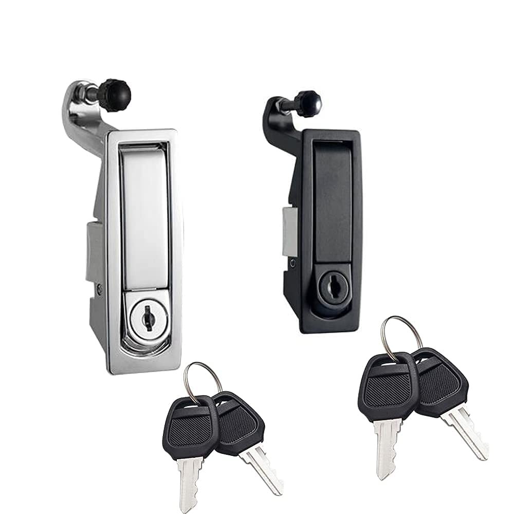 4Pcs Flush Mount Compression Latch Lock, Adjustable Lever, Zinc Alloy Black