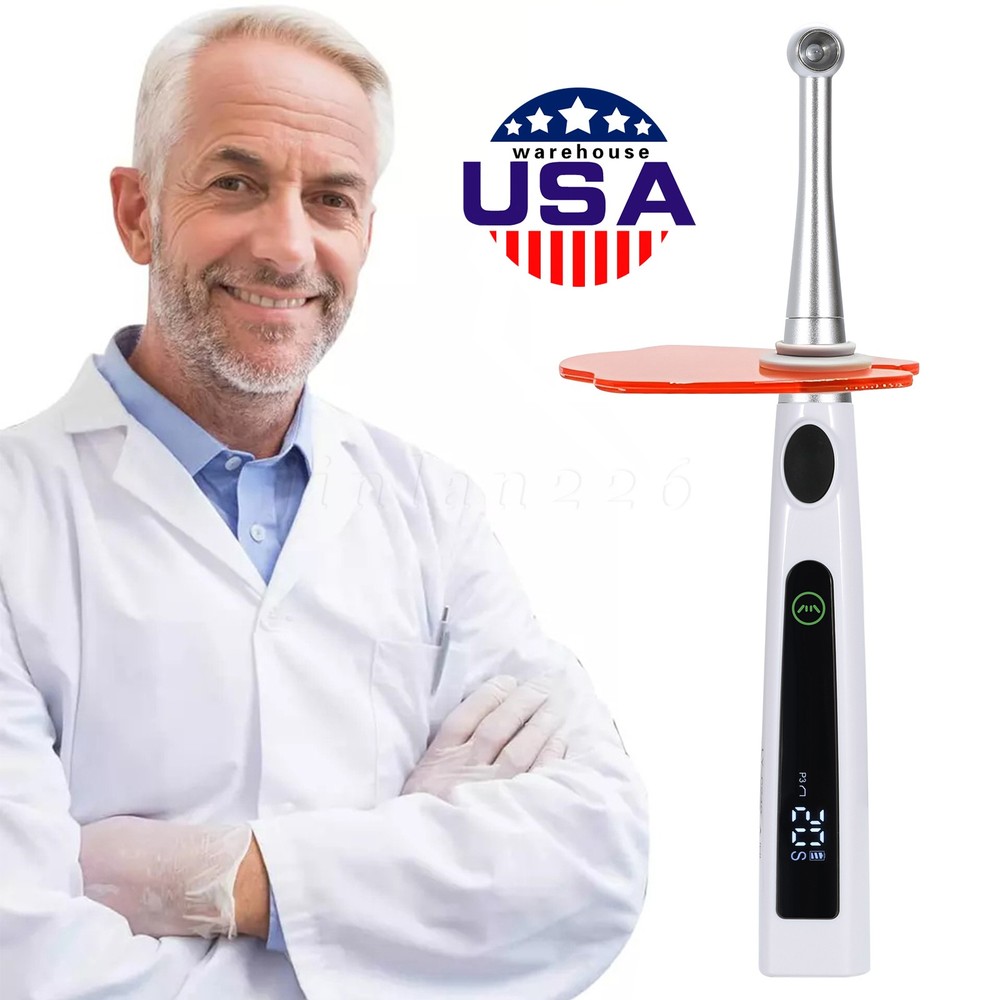 Dental I LED Wireless Curing Light Lamp 1 Sec Curing 2400mw