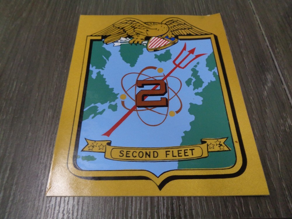 US NAVY SECOND FLEET  LARGE   Decal STICKER