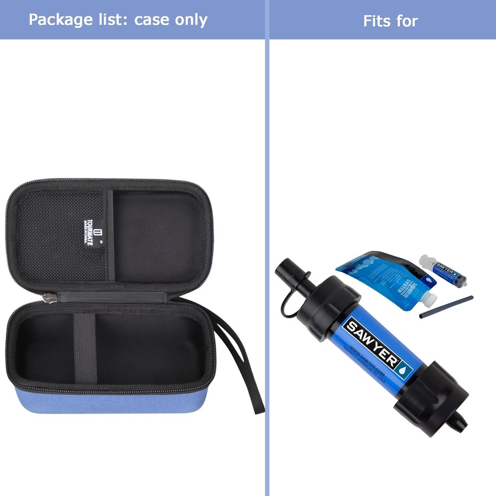 Water Filter Mini Compatible CarryCase Straw Accessory Protective Sawyer System