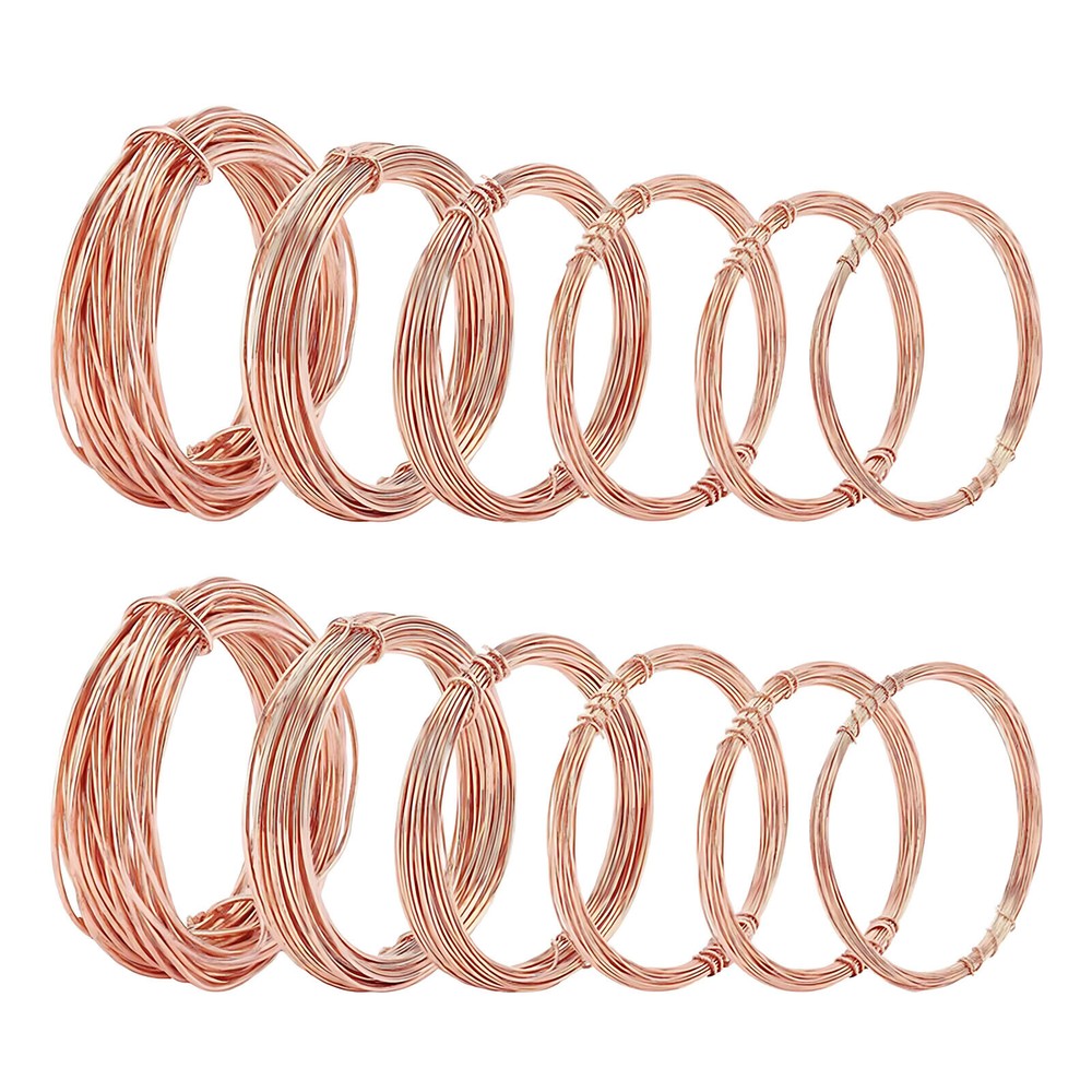 Pure Copper Wire Bare Uncoated Assorted Sizes Ø0.2mm-5mm Round Solid Copper Wire