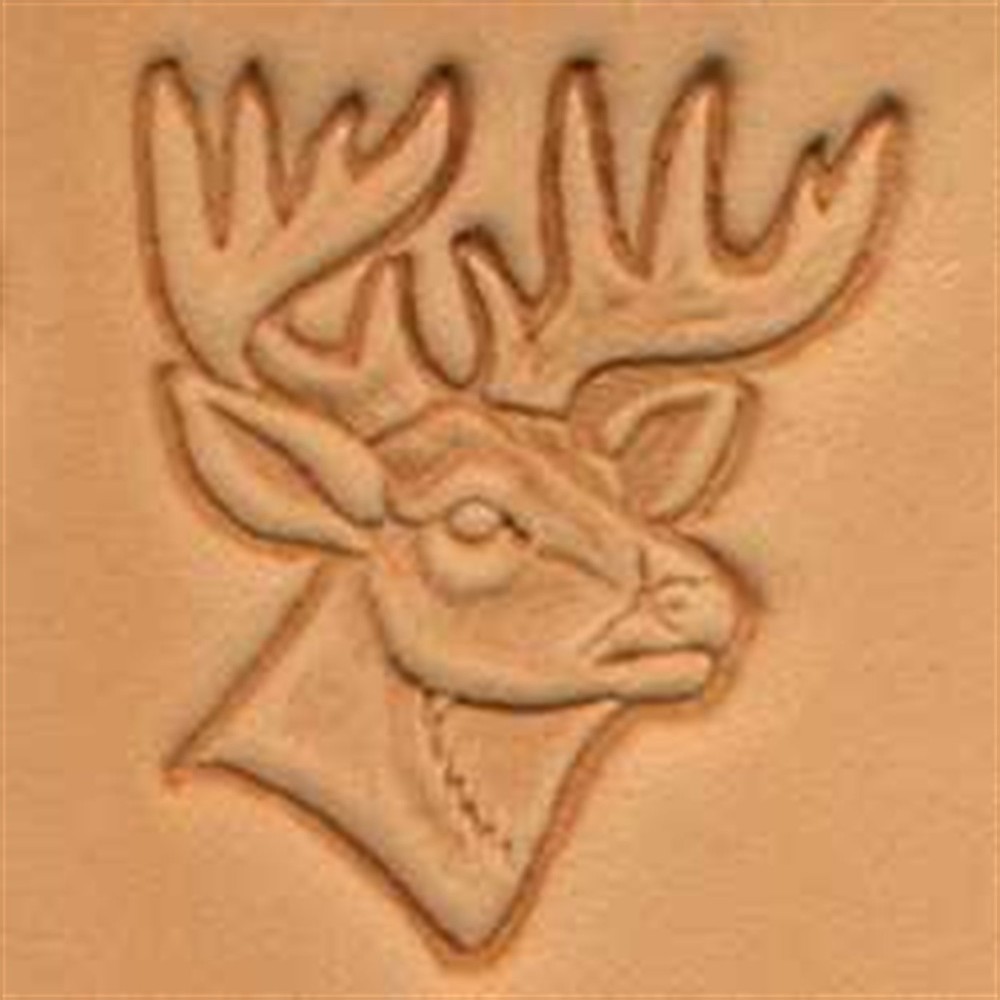 Deer Head 3D Stamp 88341-00 by Tandy Leather
