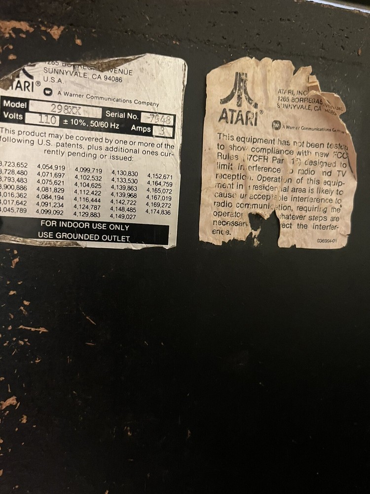 Vintage Atari Asteroids Deluxe Arcade Machine Rare