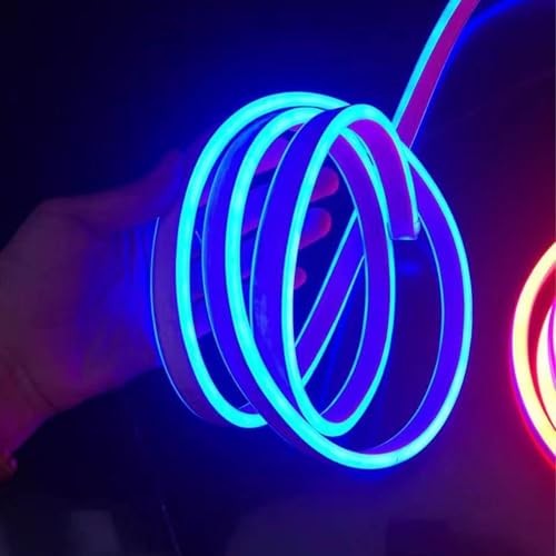 LED Neon Light Cord with Remote Control - Flexible, 60FT IP67 Waterproof, 60ft