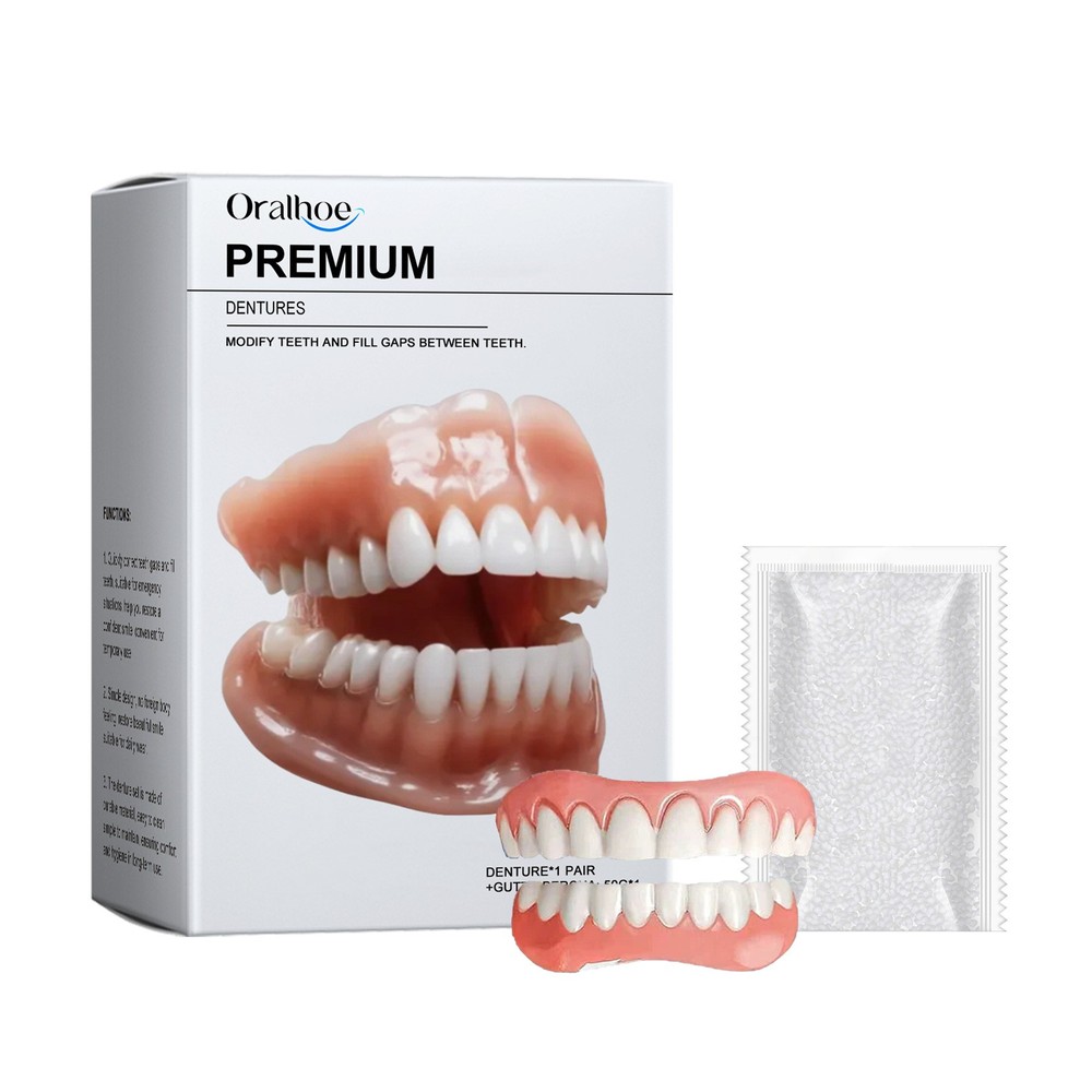 Advanced Customized Full Denture Set, Silicone Reline Denture Set