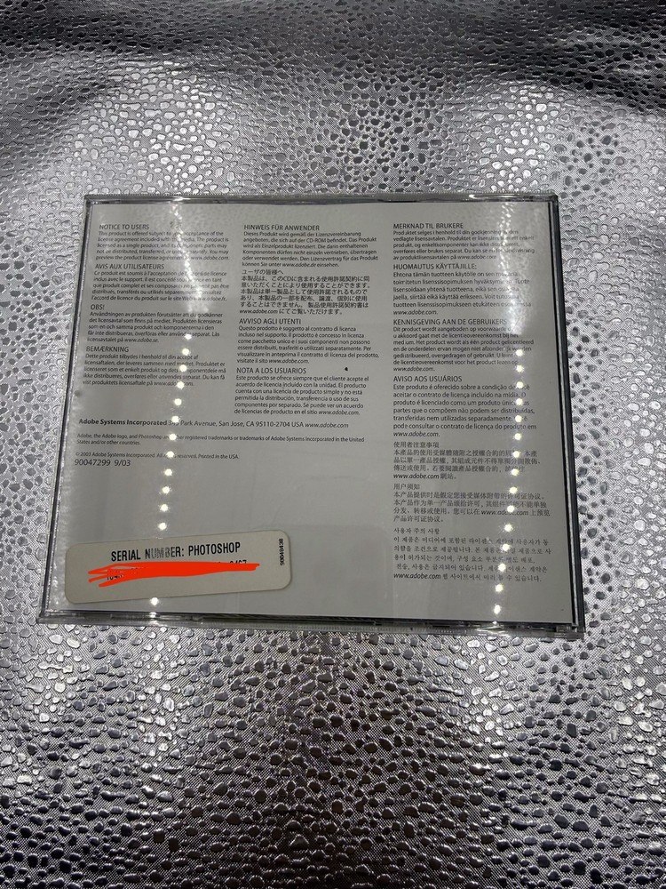 Adobe PhotoShop CS For Mac Retail Version