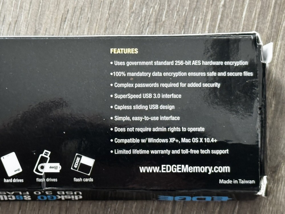 Edge DiskGo Secure Pro USB 3.0 Flash Drive