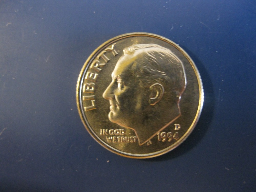 1994 D Roosevelt Dime Gem+ BU! Full Bands!