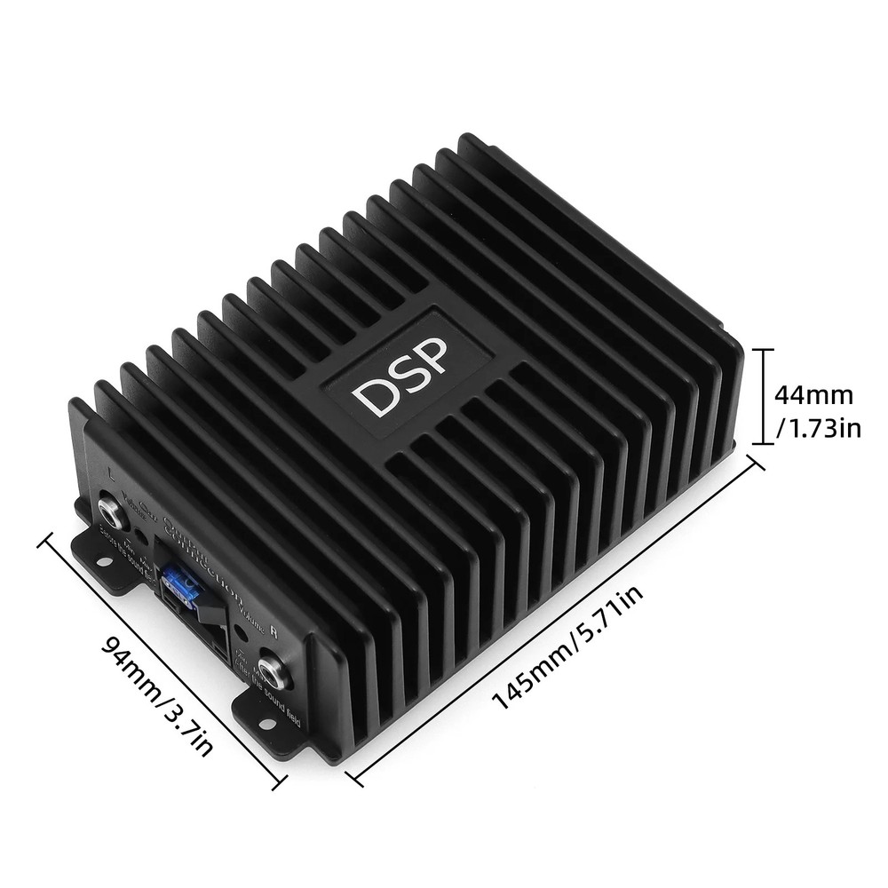 Car DSP 4 Channel Radio Amplifier Equalizer For Android Radio Non Destructive
