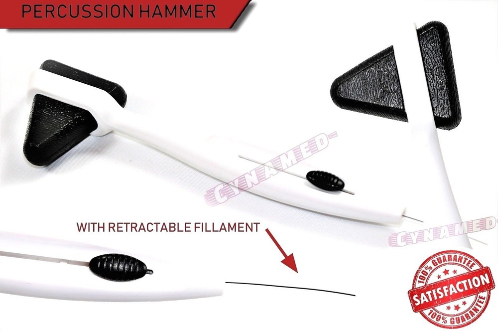 PERCUSSION REFLEX HAMMER WITH RETRACTABLE FILAMENT STRING TAYLOR HAMMER NEW