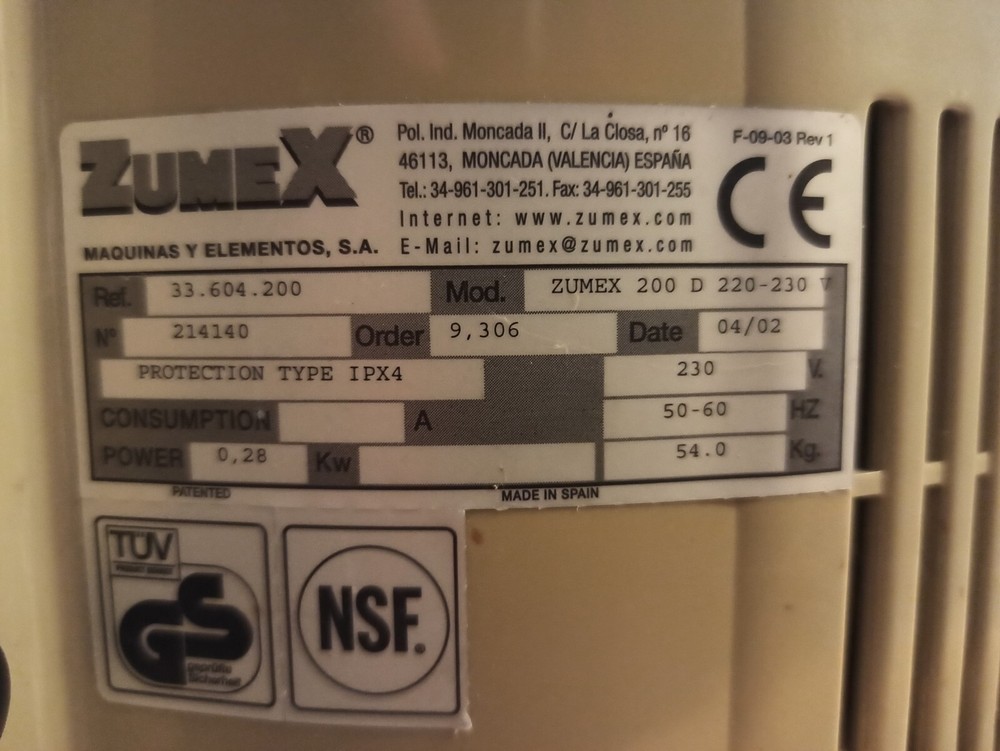 Zumex 200 D
