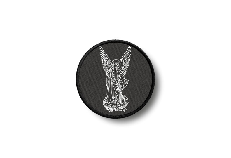 Patch Badge Printed Iron-On Archangel Michael