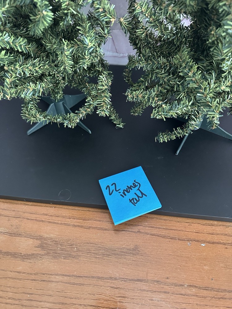 MINI TABLE TOP CHRISTMAS TREES SET OF 2