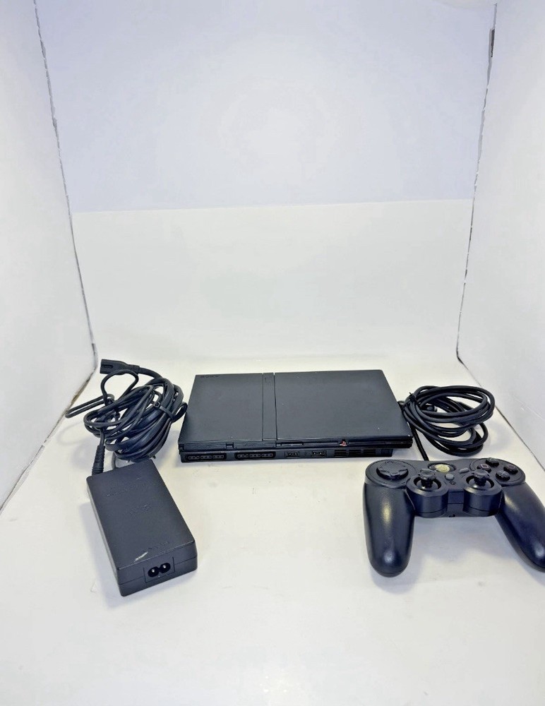 Sony PlayStation 2 Slim Console - Black *TESTED/WORKING*