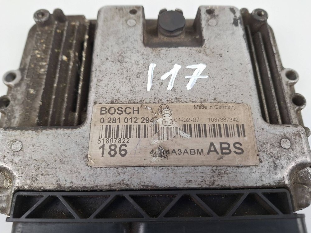 Fiat Multipla 2007 Engine Control Unit Module 51807822 kW BVV627