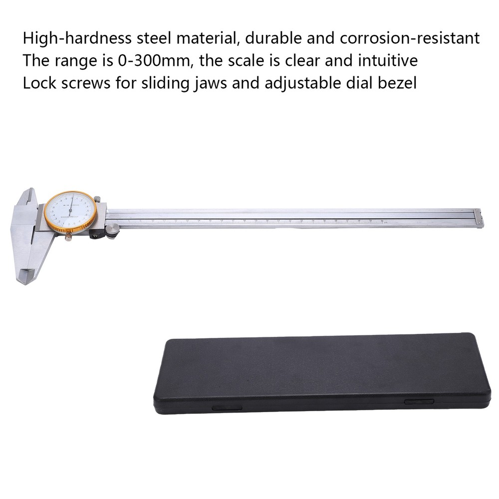 0-300mm Vernier Caliper Steel Dial 0.02mm Tool