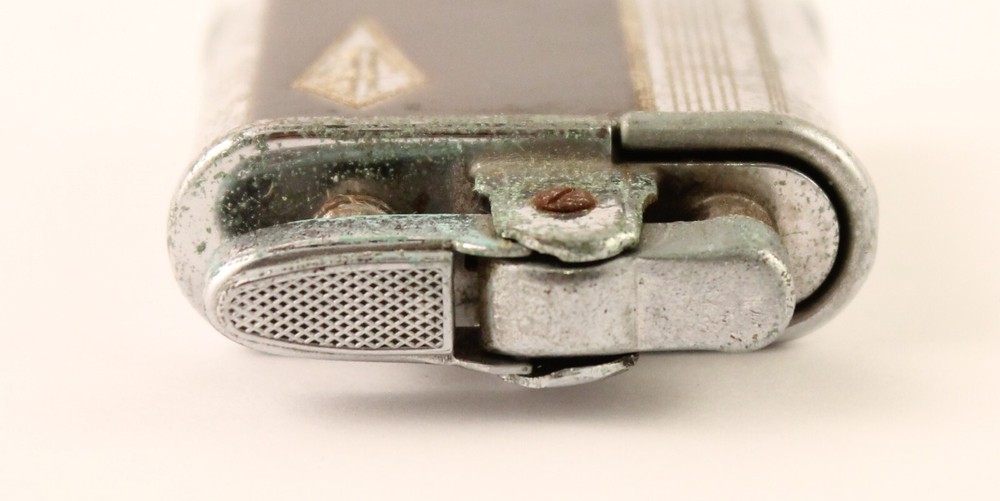 Ronson "Whirlwind" Lighter Tortoise Enamel "JB" Monogram