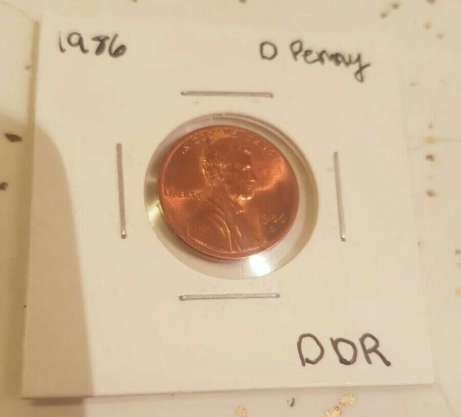 1986 D Penny DDR Rare